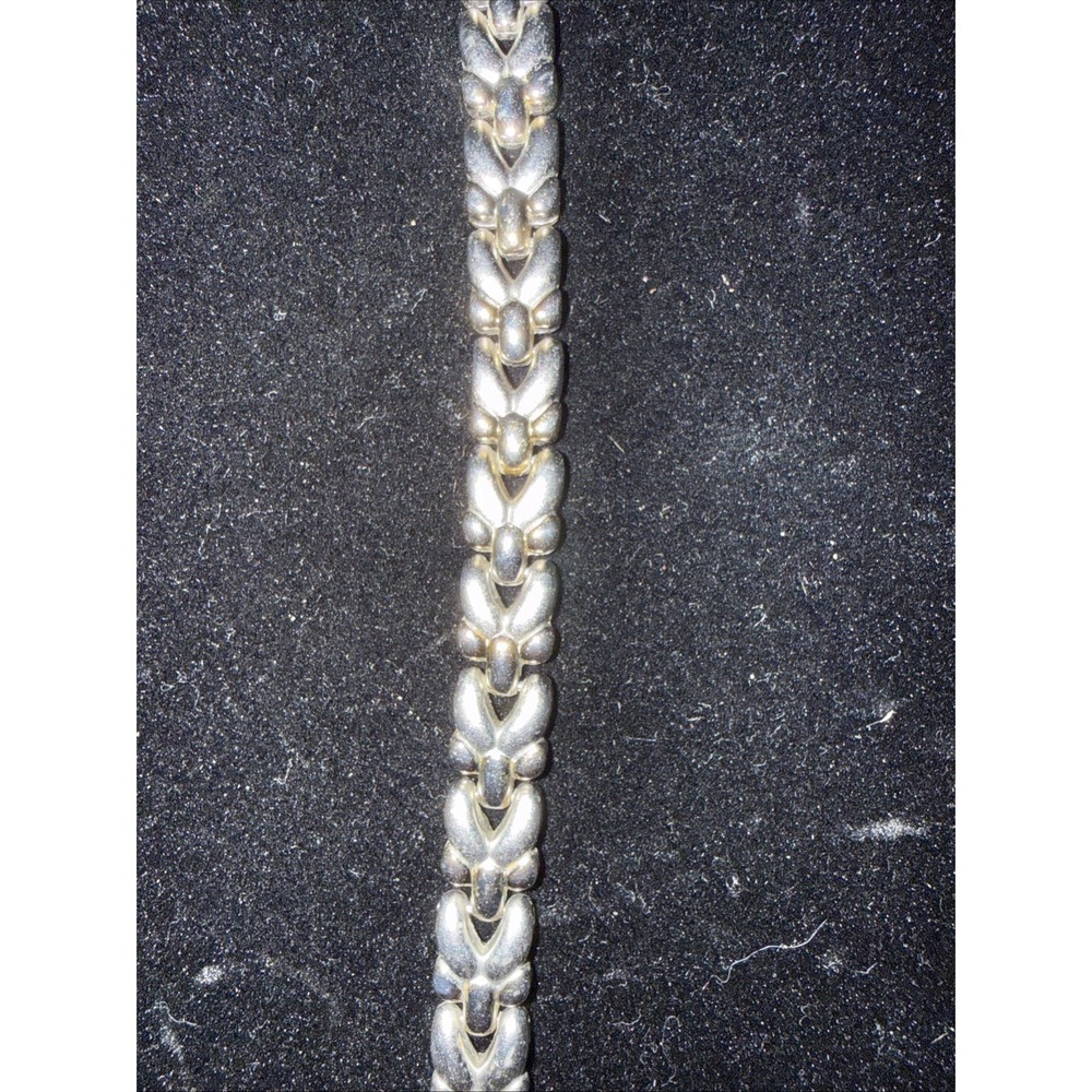 Two Toned Stainless SteelSecurity Clasp Bracelet Link Looks Like Watch Band 4918